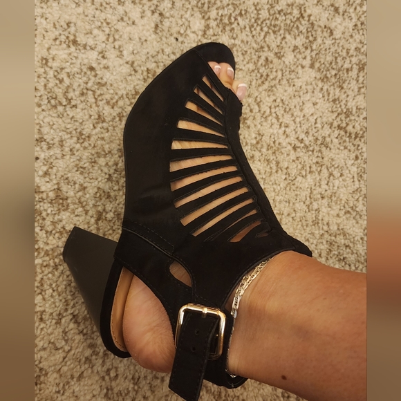 Strappy Heeled Booties - Picture 6 of 11